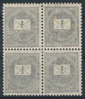 ** * 1898 1kr Négyestömb Gépszínátnyomattal, 2 Bélyeg Postatiszta - Other & Unclassified