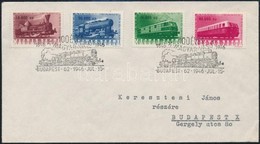 1946 (25. Díjszabás) Vasútjubileum Sor FDC-n - Other & Unclassified