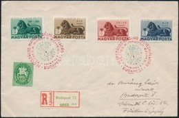 1946 (14. Díjszabás) Bélyegjubileum Sor Helyi Ajánlott FDC-n - Altri & Non Classificati