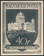 Esztergomi Bazilika: Gönczi Gebhardt Tibor Bélyegtervének Nagyméretű Eredeti Nyomdai Fotója. Rendkívüli Különlegesség! - Autres & Non Classés