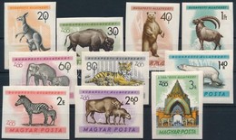 ** 1961 Budapesti Állatkert (I.) Vágott Sor (10.000) (kis Törések, 1Ft Ujjlenyomat) - Autres & Non Classés