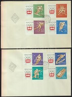1963 Téli Olimpia (II.)- Innsbruck Vágott Sor 2db FDC-n (3.500) - Autres & Non Classés