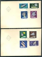 1964 Az űrkutatás Eredményei (I.) Vágott Sor 2db FDC-n (3.500) - Other & Unclassified