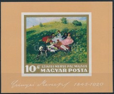 ** 1966 Festmény I. Vágott Blokk (4.000) - Other & Unclassified