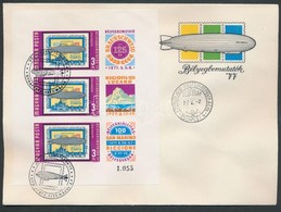 1977 Bélyegbemutatók Vágott Blokk FDC-n (4.000) - Other & Unclassified