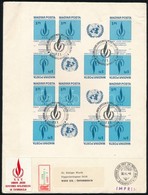 1979 Emberi Jogok Vágott Teljes ív FDC-n (12.000) - Autres & Non Classés