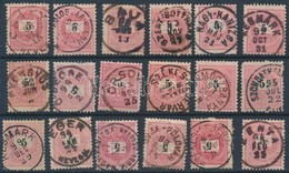 O 1889-től 18 Db Krajcáros Bélyeg Stecklapon - Autres & Non Classés