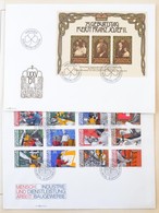 ** Liechtenstein 1964-1984 FDC Gyűjtemény és Kevés Postatiszta Bélyeg Schaubek Albumban - Other & Unclassified