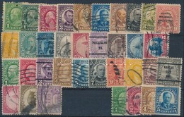 O USA 1922 Forgalmi Bélyegek 36 Db ,,A, C, D' Fogazatok (Mi EUR 40,-) - Andere & Zonder Classificatie