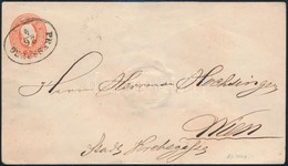 1864 5kr Díjjegyes Boríték 'PRESSBURG' - 'WIEN' - Altri & Non Classificati