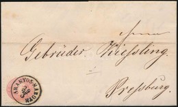 1864 5kr Levélen / On Cover 'ARANYOS-MAROTH' - 'PRESSBURG' - Other & Unclassified