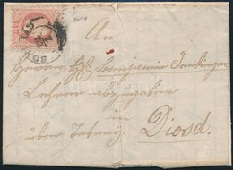 1869 5kr Levélen 'BONYHÁD (Gudlin 100p) - Diósd - Andere & Zonder Classificatie