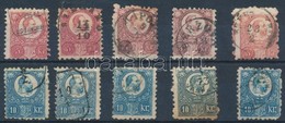 O 1871 10 Db Réznyomat Bélyeg 5 X 5kr, 5 X 10kr - Other & Unclassified