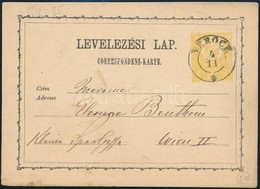 1871 Díjjegyes Levelezőlap 'VERŐCE' - Autres & Non Classés