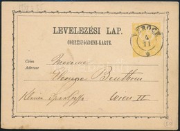 1871 Díjjegyes Levelezőlap 'VERŐCE' - Other & Unclassified