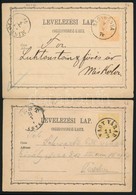 1871 5 Db 2kr Levelezőlap Egykörös Bélyegzésekkel - Autres & Non Classés