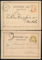 1871 5 Db 2kr Levelezőlap Egykörös Bélyegzésekkel - Sonstige & Ohne Zuordnung