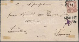 1873 Réznyomat 5kr + 10kr Ajánlott Levélen 'GATTAJA' - 'TEMESVÁR AJÁNLOTT' - Other & Unclassified