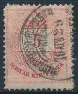 O 1874 5kr I. Típus 1876.04.29-es Felhasználással, Egyik Legkésőbbi - Other & Unclassified