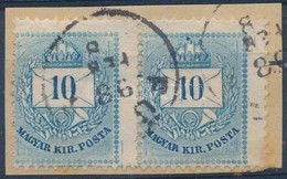 1881 10kr Erősen Elfogazott Pár Lemezhibákkal - Other & Unclassified