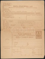 ~1880 Utánvételi Postai Szállítólevél 5kr - Other & Unclassified