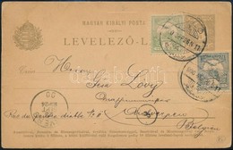 1900 Díjkiegészített Díjjegyes Levelezőlap Antwerpenbe - Other & Unclassified