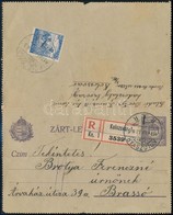 1917 Díjkiegészített Díjjegyes Zárt Levelezőlap 'KOLOZSVÁR' - Other & Unclassified