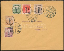 1918 Levél 5 Klf Szükségportóval, Filatéliai Feladás / Cover With 5 Different Auxiliary Postage Due Stamps - Other & Unclassified
