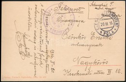 1916 Képeslap / Postcard 'K.u.k. MASCHINENSCHUL-KOMMANDO' + 'MFP POLA D' - Autres & Non Classés