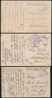 1916-1918 I. Világháborús Haditengerészeti Posta 3 Db Képeslapon - Other & Unclassified