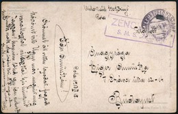 1917 Tábori Posta Képeslap 'S.M.S. ZRINYI' - Other & Unclassified