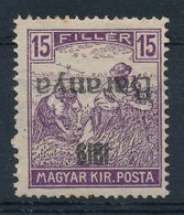 * Baranya 1919 Arató 15f Fordított Felülnyomással, Bodor Vizsgálójellel (22.000) - Other & Unclassified