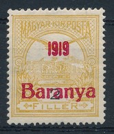 * Baranya 1919 Turul 2f Fordított Felülnyomással, Bodor Vizsgálójellel (22.000) - Autres & Non Classés