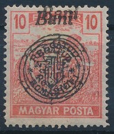 ** 1919 Magyar Posta 10f Dupla Felülnyomással, R! Bodor Vizsgálójellel - Autres & Non Classés