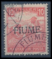 O Fiume 1918 Fehérszámú Arató 10f Garancia Nélkül (min 40.000) - Autres & Non Classés