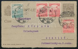 1922 Díjjegyes Levelezőlap 19 Db Bélyeggel Kiegészítve - Other & Unclassified