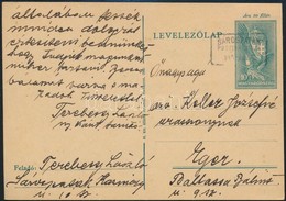 1940 Levelezőlap 'SÁROSPATAK' Pályaudvari Szekrényből - Other & Unclassified