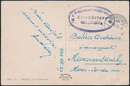 1944 Képeslap 'közp. Vesztegzár Hadikórház' + 'DEBRECEN' - Autres & Non Classés