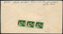 1945 (2. Díjszabás) Távolsági Levél Kisegítő 3 X 1P/1P Bérmentesítéssel - Other & Unclassified