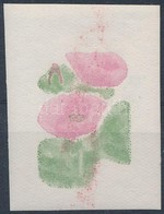 ** 1950 Virág I. A Virág Színeinek Próbanyomata / Proof - Autres & Non Classés