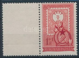 ** 1951 80 éves A Magyar Bélyeg 1 Ft üresmezővel A Bal Oldalon (9.000) - Other & Unclassified