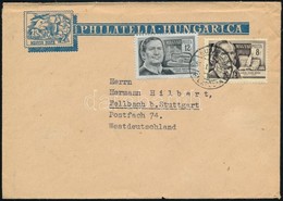 1955 Levél Németországba Tudósok 8f + 12f Bérmentesítéssel - Autres & Non Classés