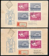 1959 Postaügy Miniszterek 2 Négyestömb FDC, Egyiken Kettőspont Lemezhiba - Andere & Zonder Classificatie