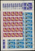 O 1965-1966 Voszhod 2 Sor Középen Hajtott 100-as ívekben + Luna 9 Sor 60-as ívekben(13.600) (fogelválások) - Other & Unclassified