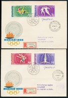 1969 Olimpia 4 Db FDC A Tervező, Vertel József Aláírásával - Andere & Zonder Classificatie