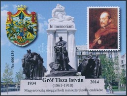 ** 2014 In Memoriam Gróf Tisza István 139-es Sorszámmal - Autres & Non Classés