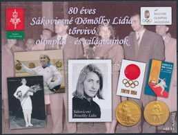 ** 2016 Sákovicsné Dömölky Lídia, Tőrvívó 80 éves Emlékív 93-as Sorszámmal - Other & Unclassified