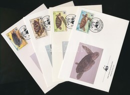 ** 1983 WWF: Jaguár Sor Mi 541A-544A + 4 FDC - Other & Unclassified