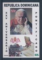 ** 2003 II. János Pál 25 éve Pápa Vágott Blokk Mi 53 - Otros & Sin Clasificación