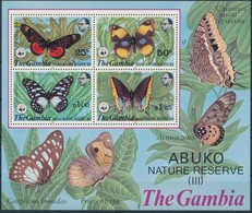 ** 1980 WWF: Abuko Nemzeti Park; Lepke Blokk Mi 5 - Altri & Non Classificati